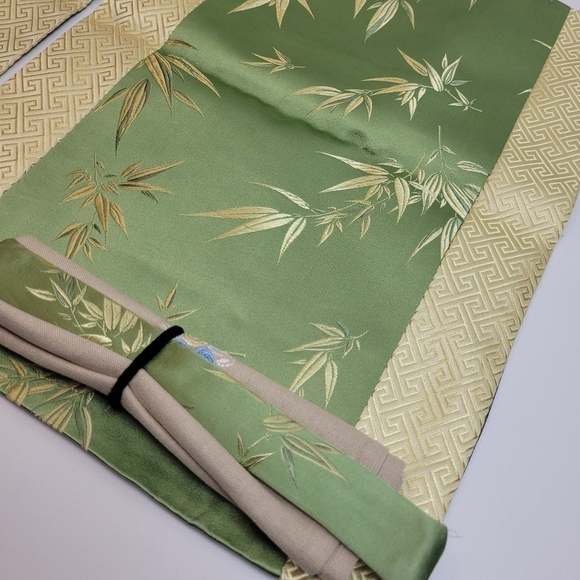 bamboo leaves silk placemat set - Picture 2 of 11